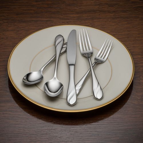 Silverware on a plate
